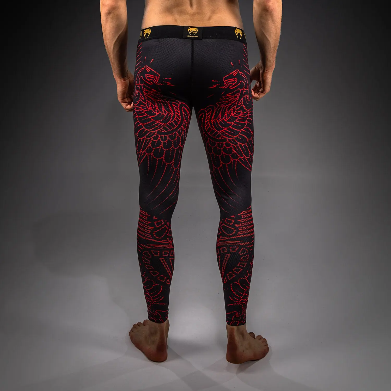 Kısa tayt - Venum Quetzal Fury Vale Tudo - Black/Fury Red/ Tangerine