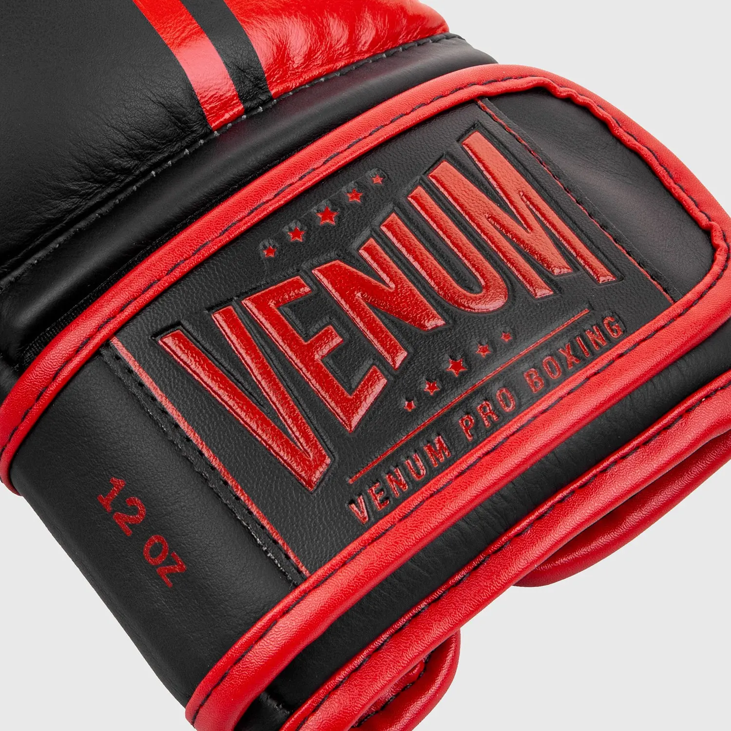 Venum Shield Pro Boxing Gloves Velcro - Black/Red