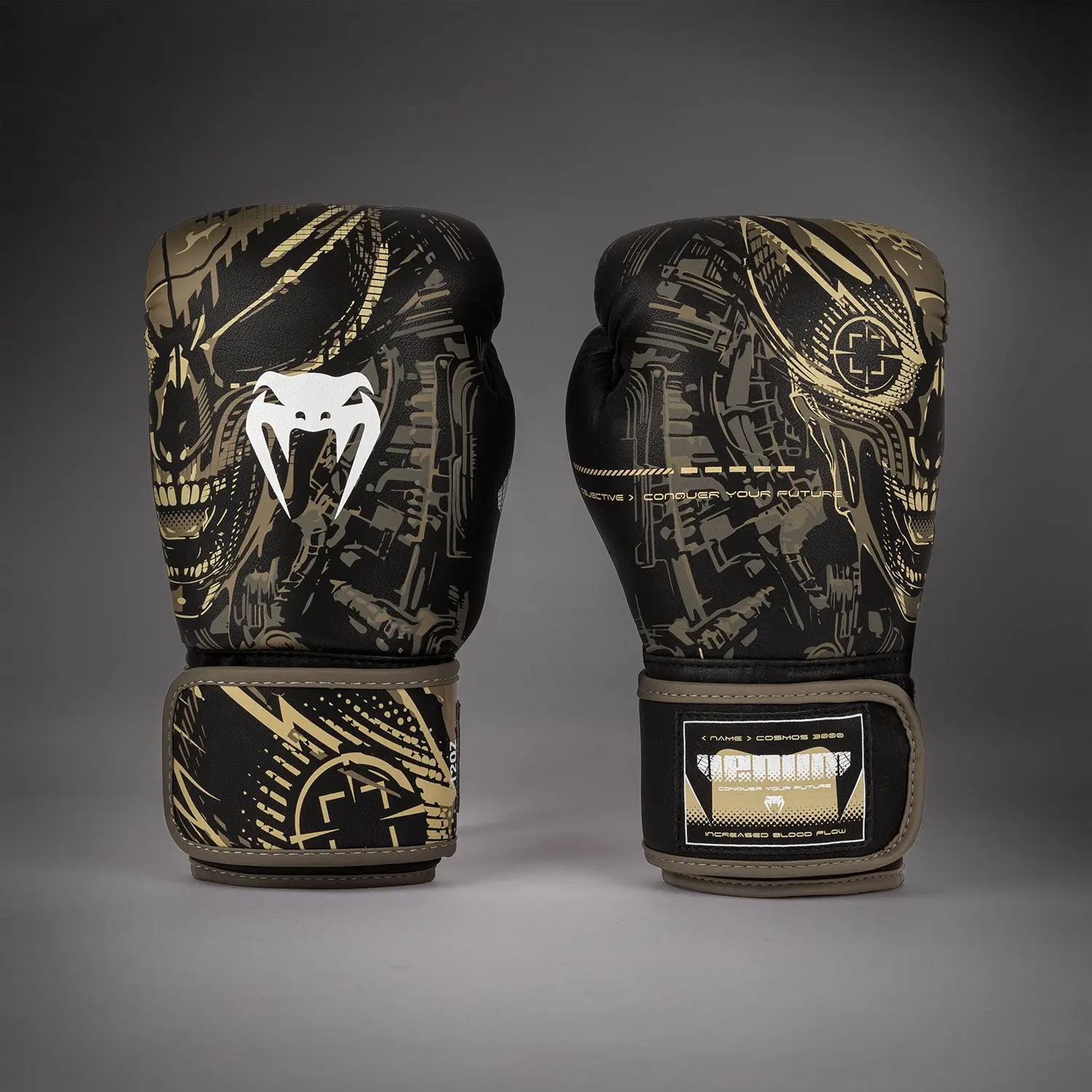 Venum Invader Boxing Gloves - Black/Sand