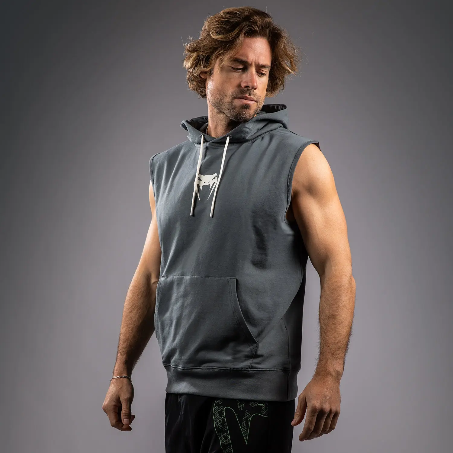 Суичър - Venum Sparring Sleeveless Hoodies - Storm Grey