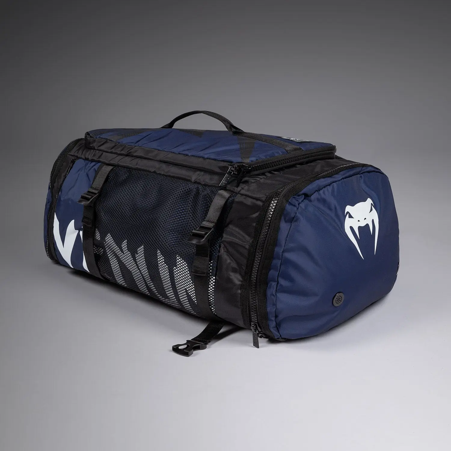 Venum Trainer Hybrid sports bag - Midnight Blue, преден изглед с логото
