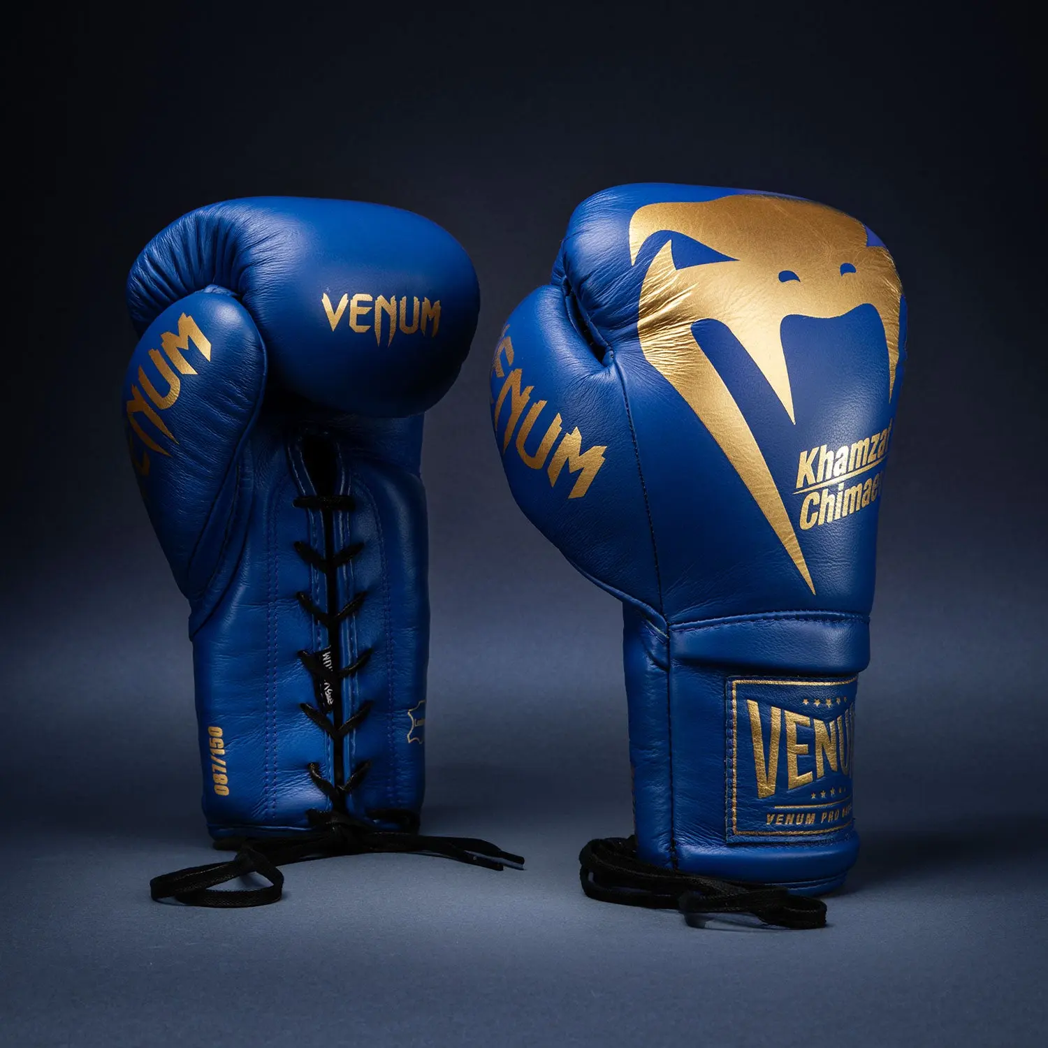 Venum Giant 2.0 Khamzat Chimaev Pro boxing gloves - Blue gold