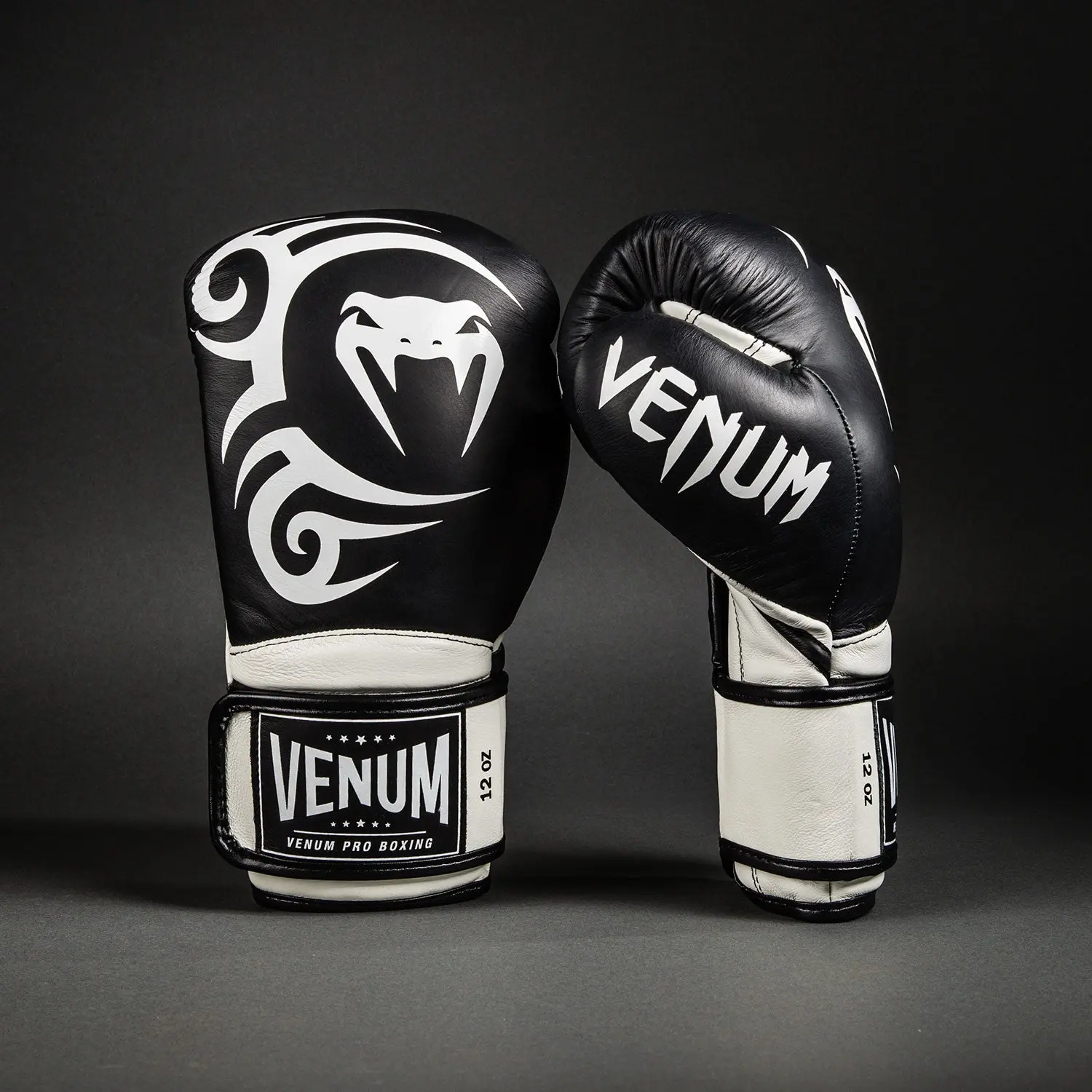 Venum Giant 2.0 Mike Tyson Pro Boxing Gloves - Deep Black/Optical White