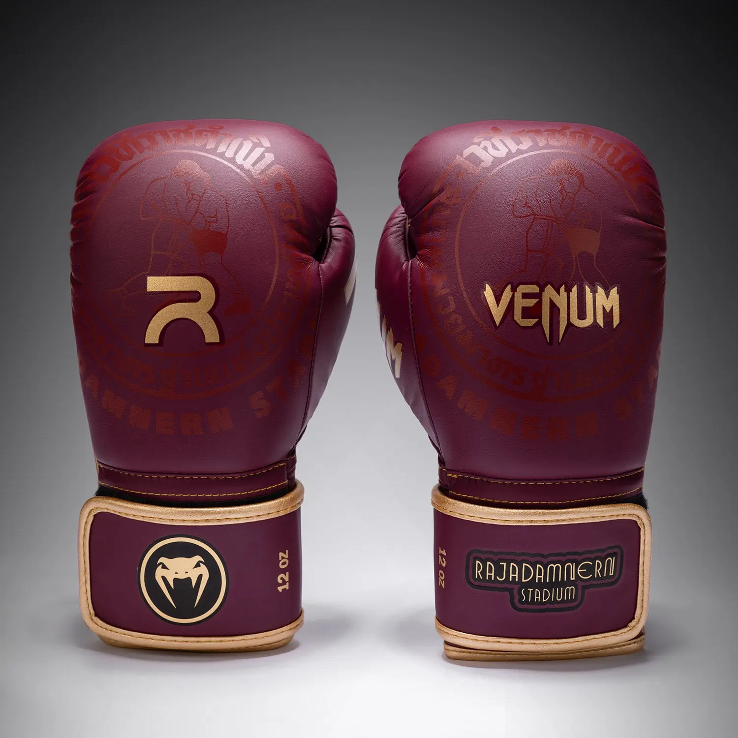 Venum x Rajadamnern Boxing Gloves - Burgundy