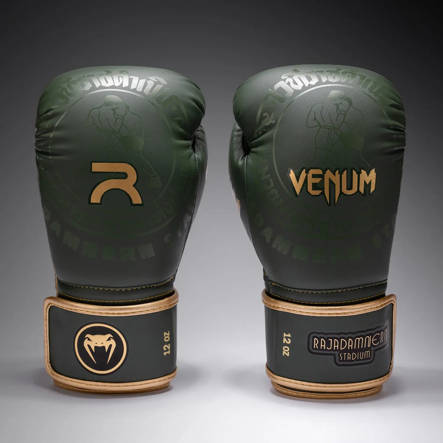 Venum x Rajadamnern Boxing Gloves - Military Green
