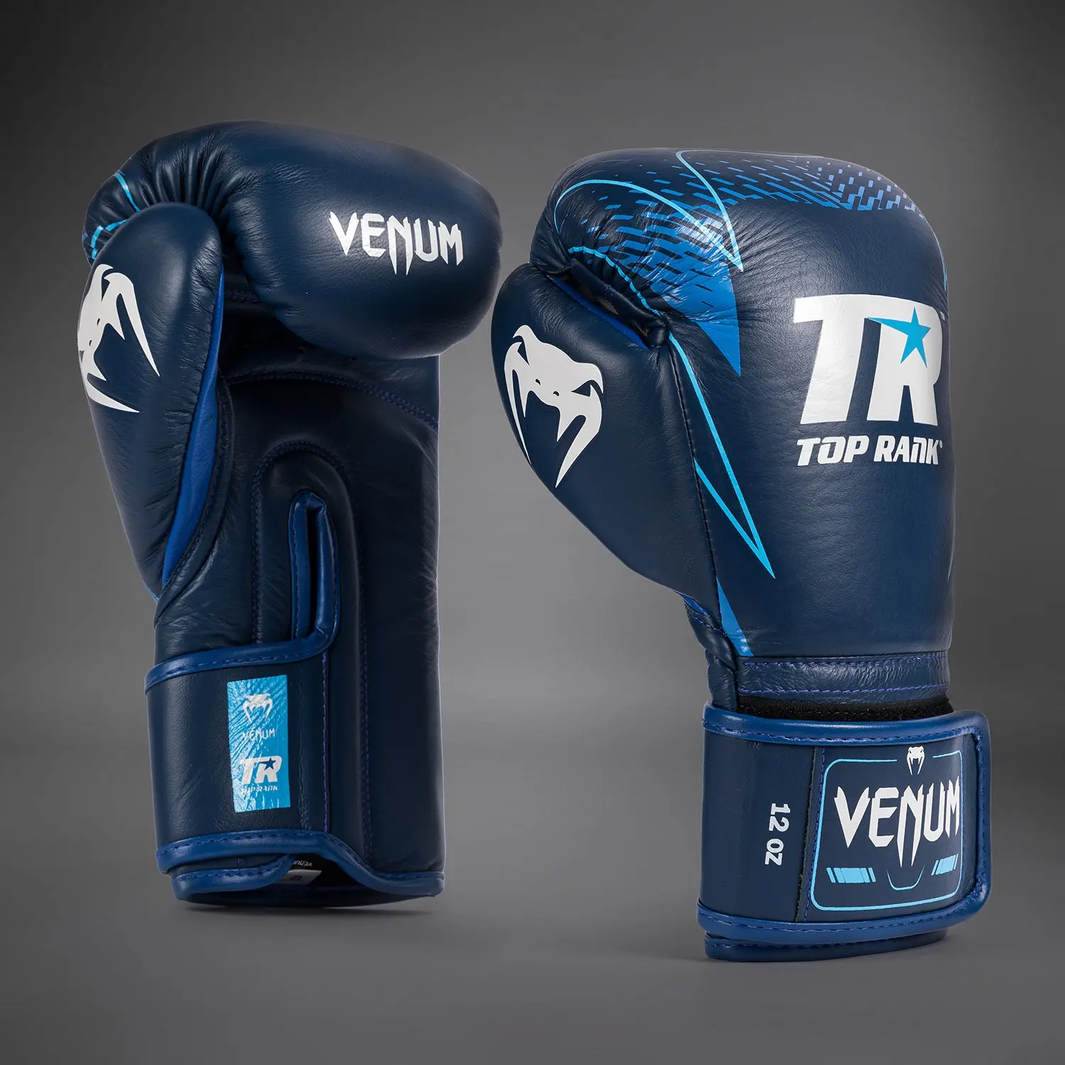 Venum x Top Rank Original Hammer Boxing Gloves - Navy Blue