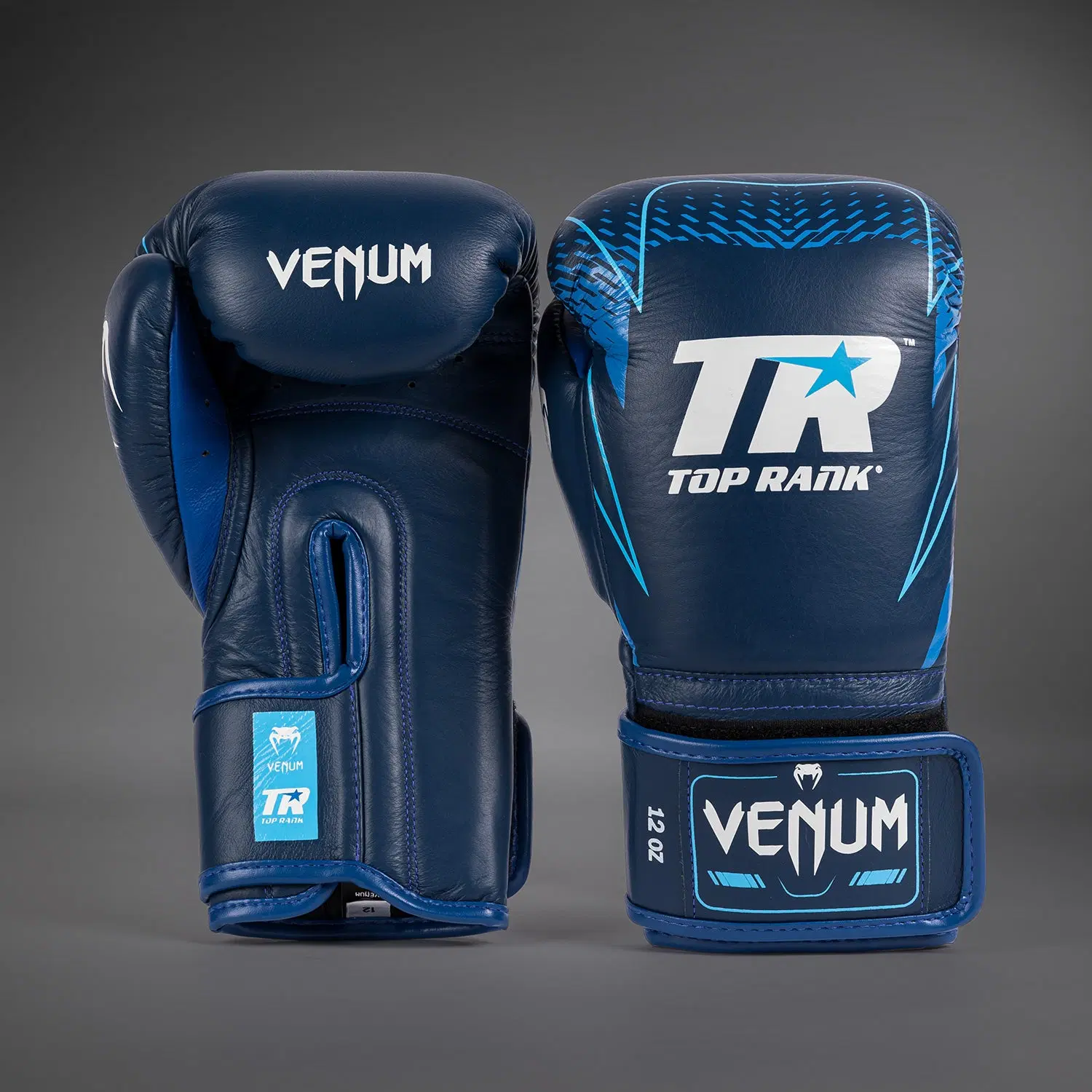 Venum x Top Rank Original Hammer Boxing Gloves - Navy Blue