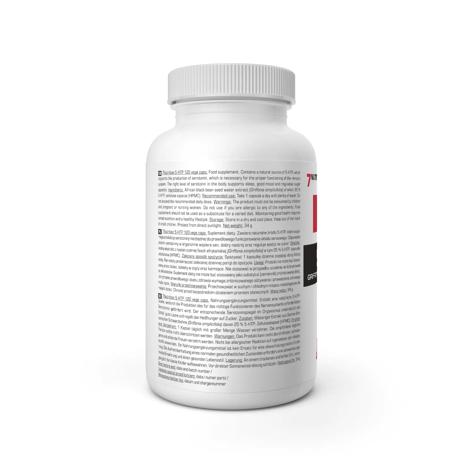 7Nutrition - 5-HTP 120 vege caps надпис отстрани