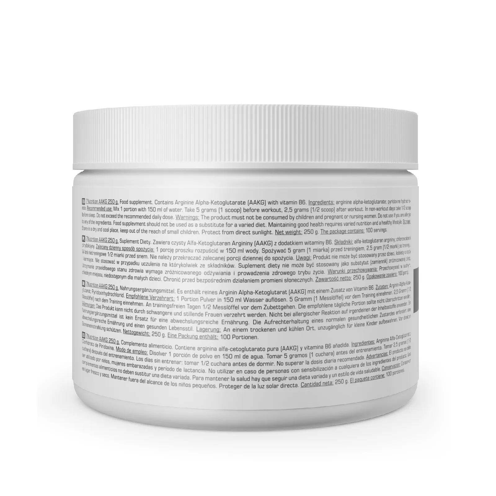 7Nutrition - AAKG 250g хранителни факти