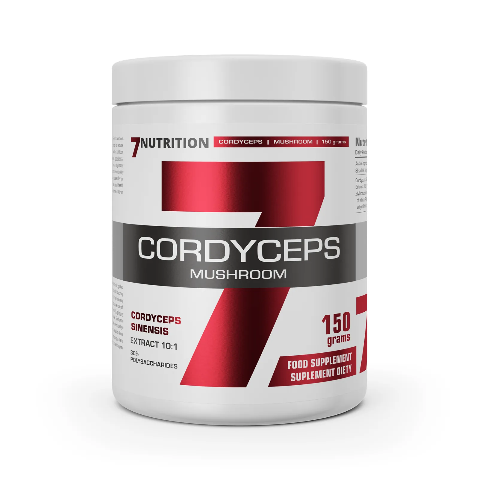 7Nutrition - CORDYCEPS MUSHROOM 150g преден изглед на опаковката
