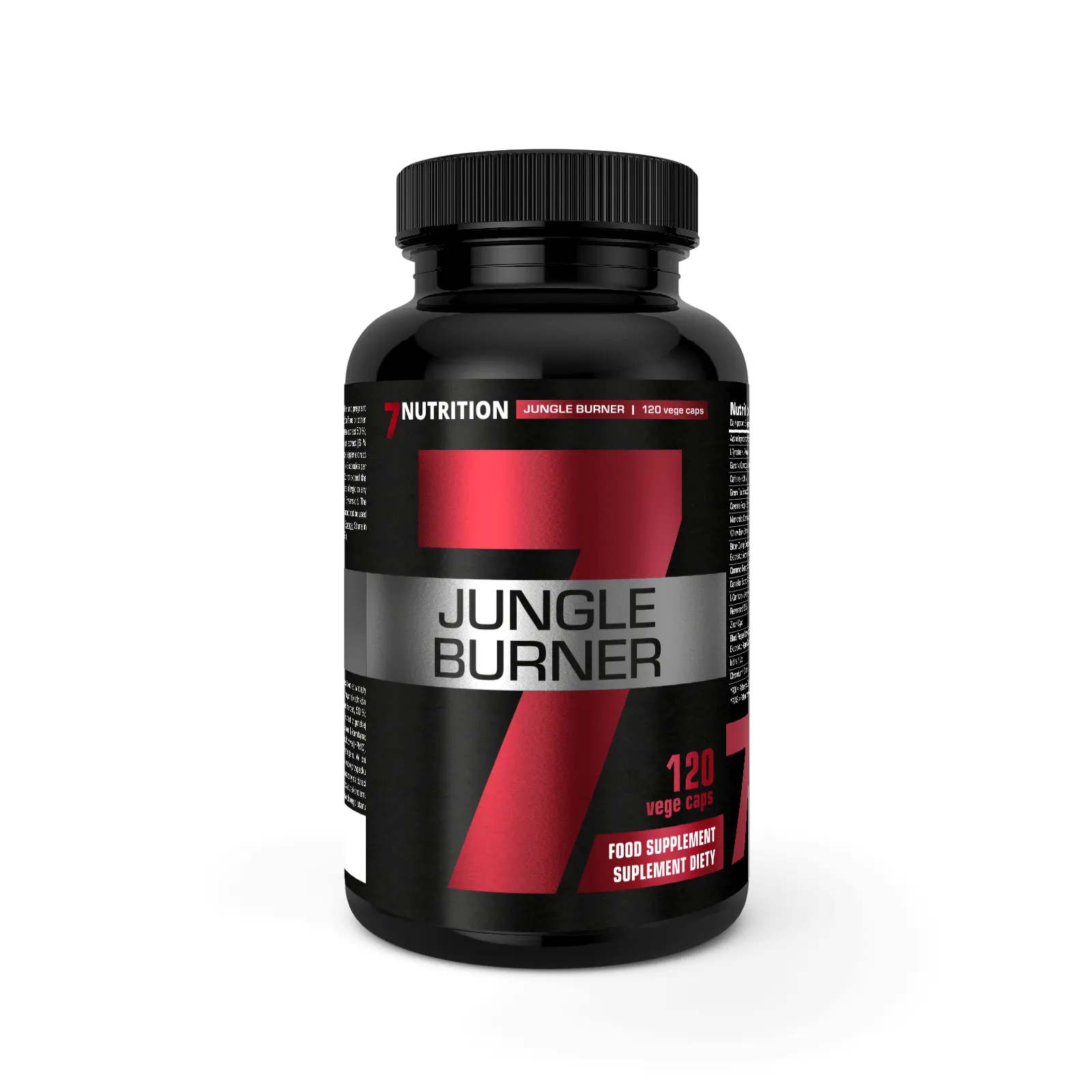 7Nutrition Jungle Burner 120 vege caps преден изглед на опаковката