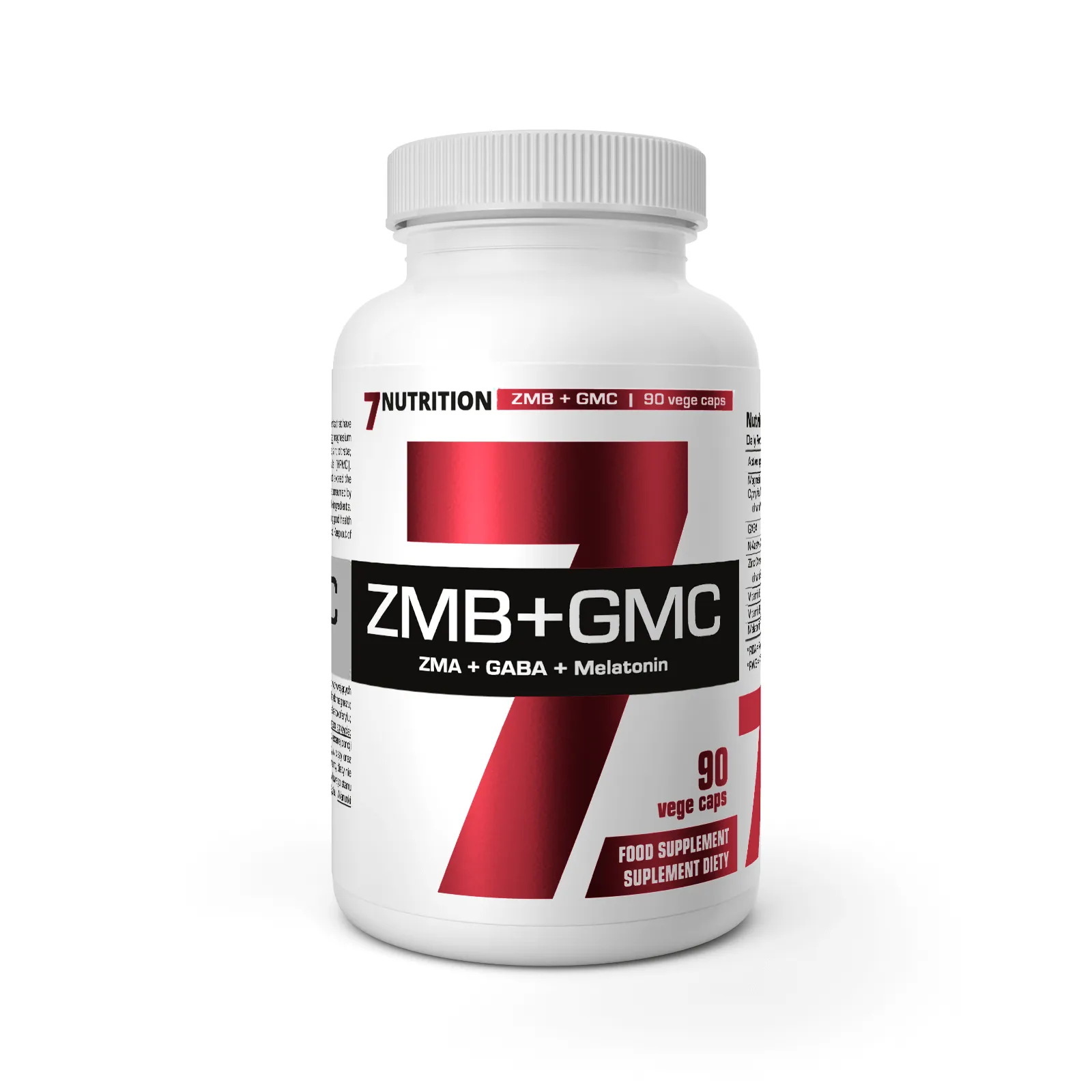 7Nutrition - ZMB + GMC 90 vege caps бутилка с преден изглед